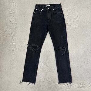 AGOLDE Cherie High Rise Straight Jeans in Distortion